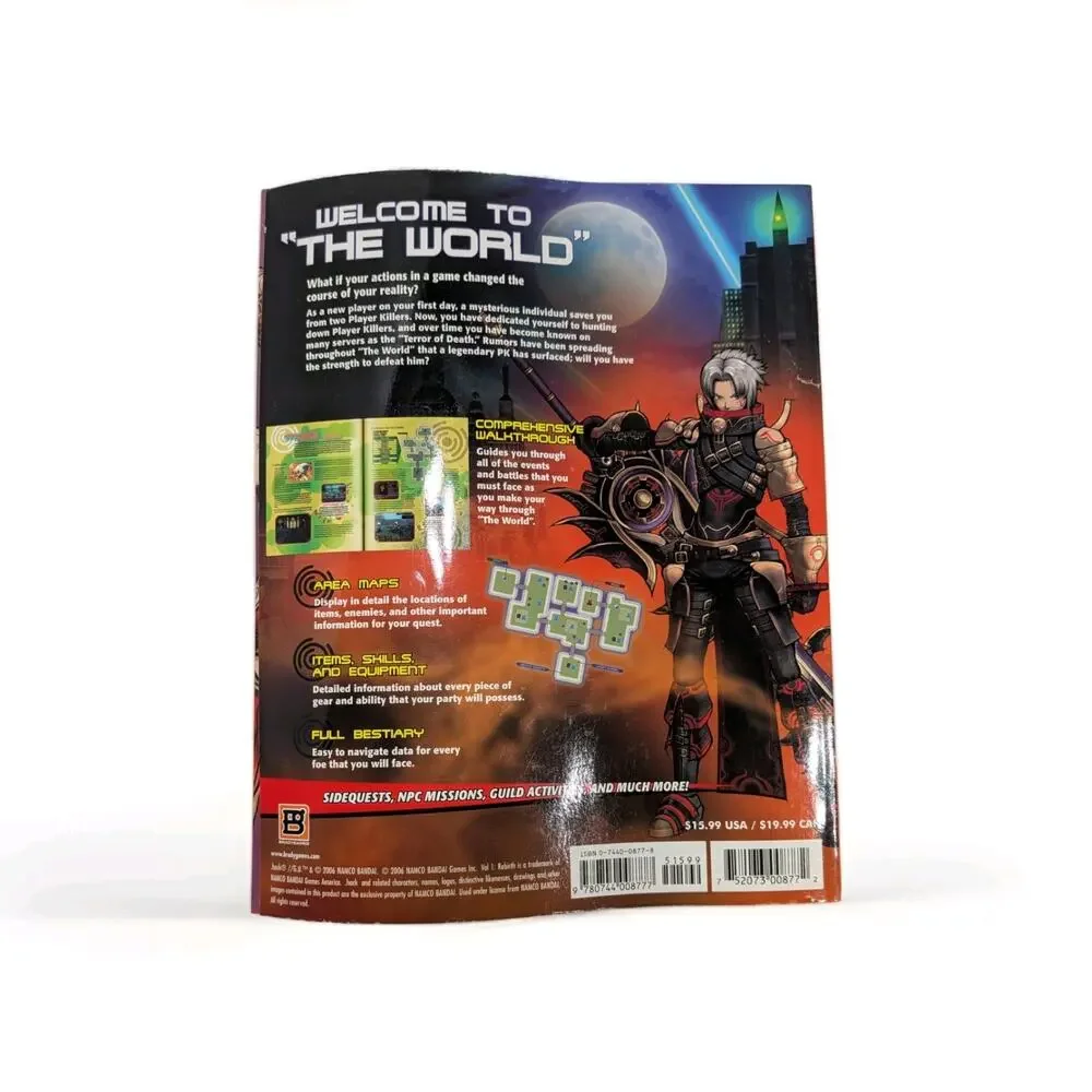 🔥 .hack G.U. Vol. 1: Rebirth–Official‎ BradyGames Strategy Guide Rare (PS2)